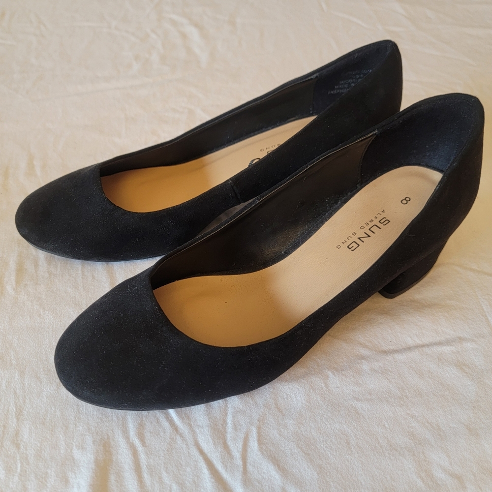 Alfred Sung Black Block Heel